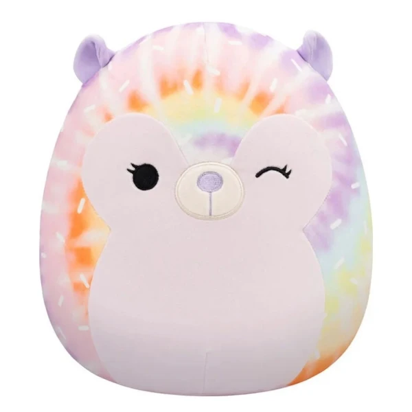 SQUISHMALLOWS PLUSH 19 cm - GROOVE THE WINKING TIE-DYE HEDGEHOG