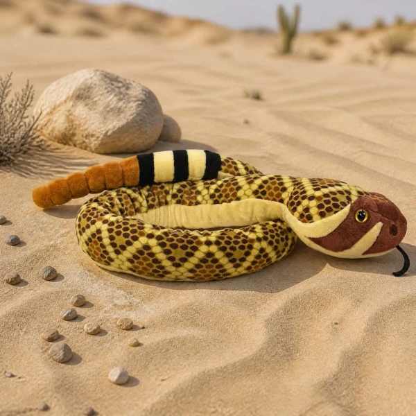WILD REPUBLIC STUFFED ANIMAL WESTERN DIAMONDBACK RATTLESNAKE 137 cm