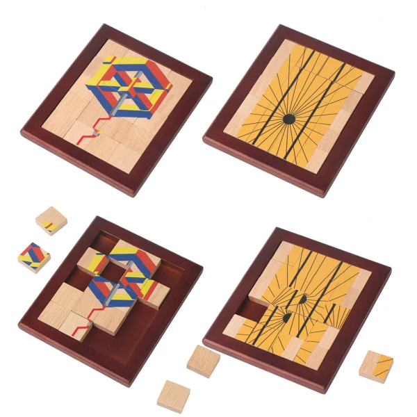 ΓΡΙΦΟΙ OPTICAL ILLUSION PUZZLE - 4 ΣΧΕΔΙΑ