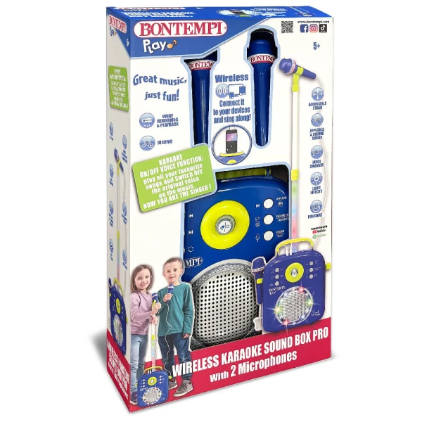BONTEMPI BLUE KARAOKE WITH 2 MICROPHONES