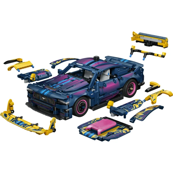 LEGO TECHNIC CUSTOM GARAGE FORD MUSTANG GT CAR