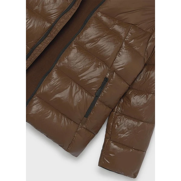 MAYORAL SHINY MATTE JACKET CHOCOLATE
