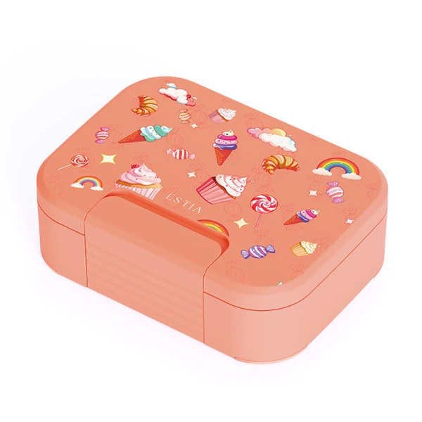 LUNCH BOX SAVE THE AEGEAN 750ml 2 REMOVABLE COMPARTMENTS CANDY SKY