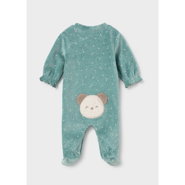 MAYORAL SET 2 ROMPERS VELOUR GREEN INTENSE