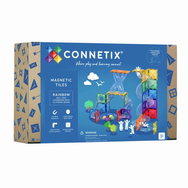 CONNETIX ΣΕΤ ΕΠΕΚΤΑΣΗΣ RAINBOW BALL RUN 66 τεμ.