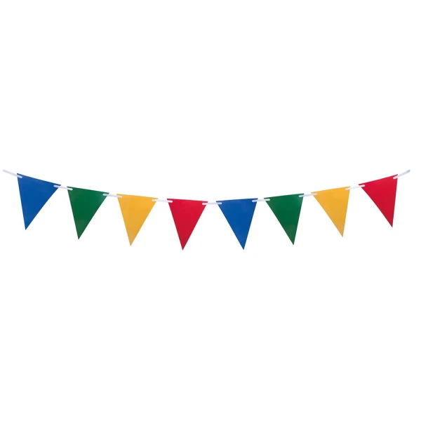 PAPER GARLAND TRIANGLE FLAGS MULTICOLOR