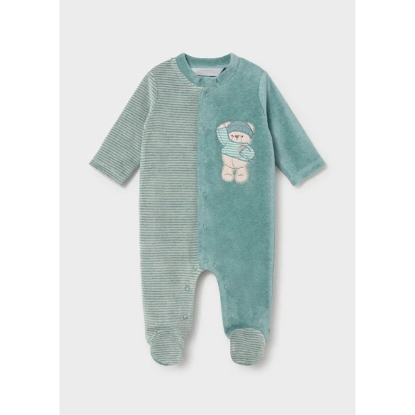 MAYORAL ROMPER VELOUR  GREEN INTENSE