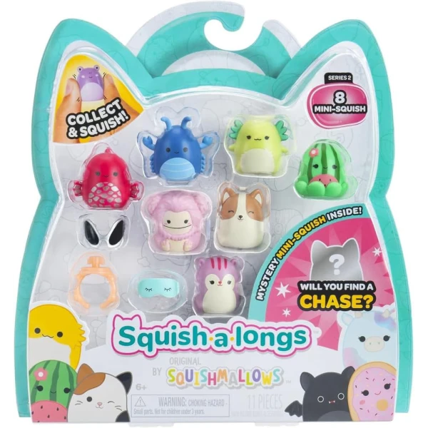 SQUISH-A-LONGS SQUISHMALLOWS SET 8 pcs W2 FIGURES & ACCESSORIES