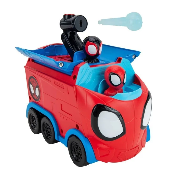 SPIDEY WEB SPINNING HAULER 20 cm WITH 3 FIGURES