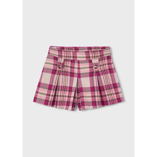 MAYORAL BERMUDA SHORTS CHECK RASPBERRY