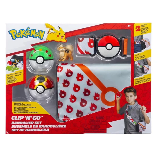 POKEMON CLIP N GO BANDOLIER SET W6 - 2 DESIGNS
