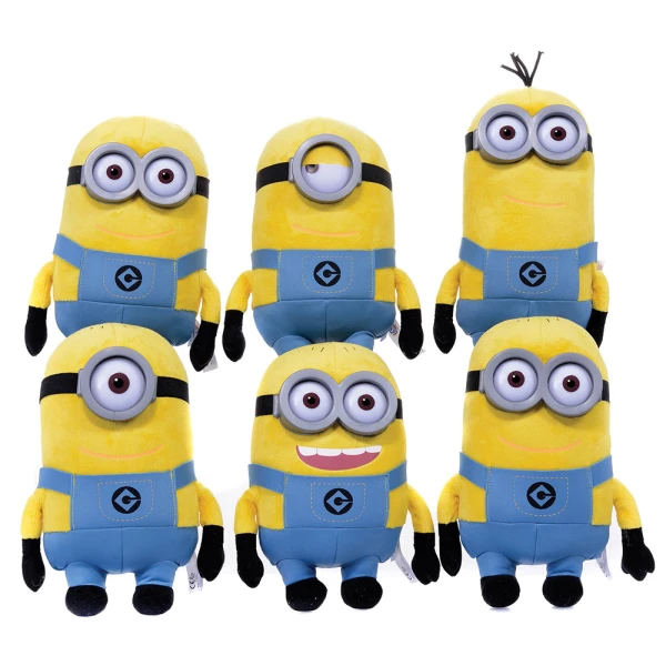 MINIONS PLUSH 22 cm WITH PLASTIC EYES DM - 6 DESIGNS