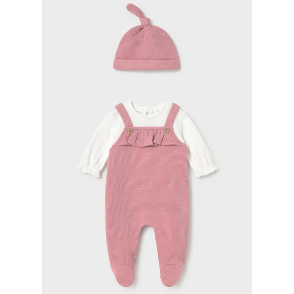 MAYORAL ROMPER PINAFORE POWDER