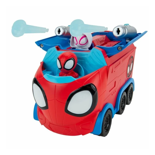 SPIDEY WEB SPINNING HAULER 20 cm WITH 3 FIGURES