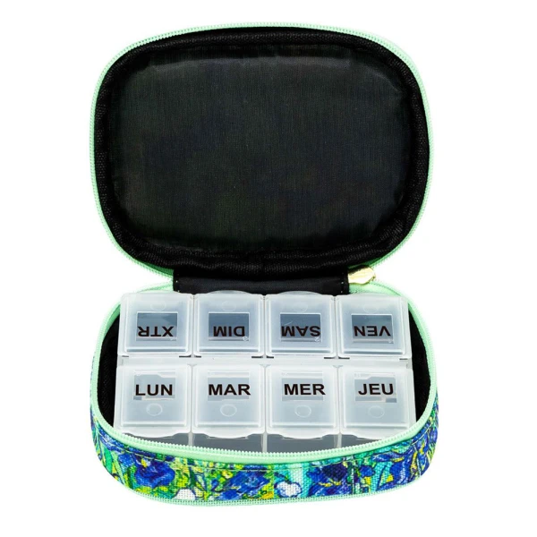 LE MUSEE COLLECTION PILL ORGANIZER CASE – VAN GOGH IRIS