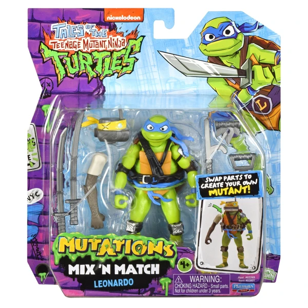 TMNT ΧΕΛΩΝΟΝΙΝΤΖΑΚΙΑ ΦΙΓΟΥΡΑ 12 ΕΚ MIX & MATCH - LEONARDO