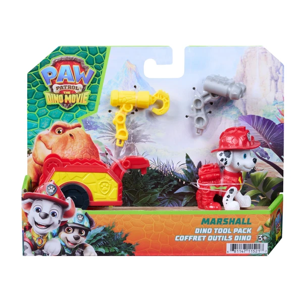 PAW PATROL DINO MOVIE TOOL PACK FIGURE - 4 DESIGNS