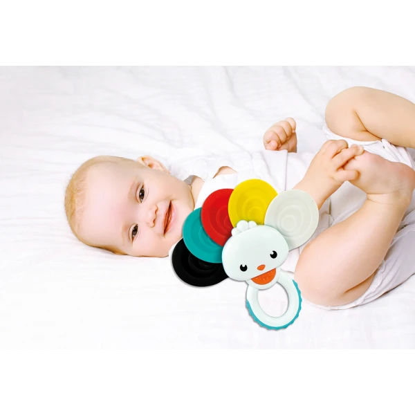 BABY CLEMENTONI BABY RATTLE RAINBOW PEACOCK FOR 3+ MONTHS