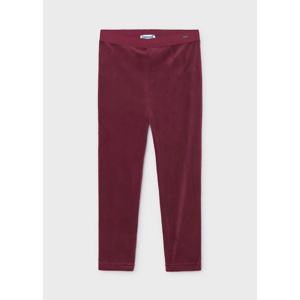 MAYORAL LEGGINGS VELVET BASIC RASPBERRY