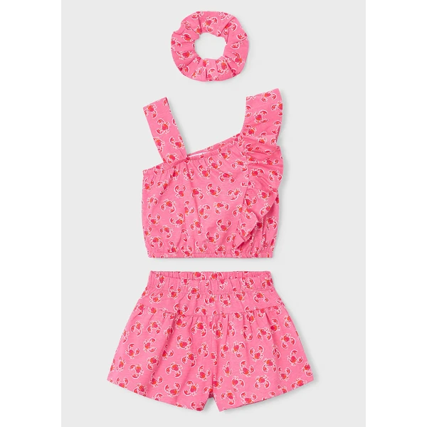MAYORAL SET SHORTS ELASTIC GERANIUM 