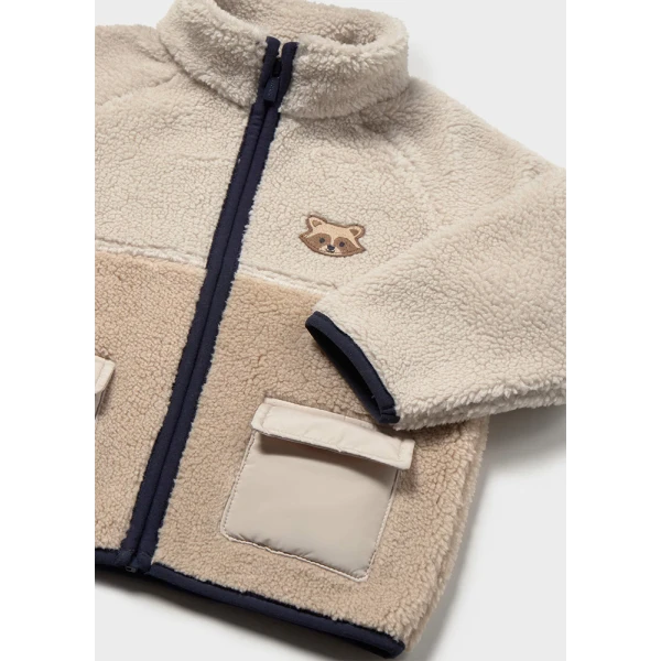 MAYORAL SHERPA JACKET DARK GREY BEIGE