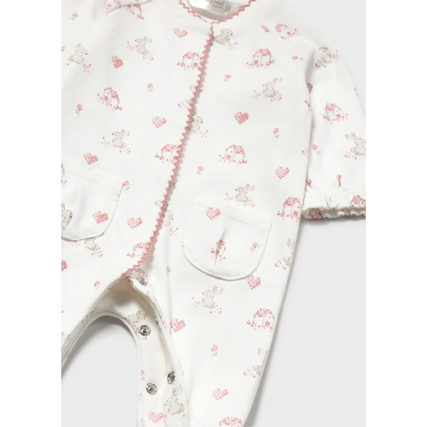 MAYORAL SET 2 ROMPERS INTELOCK POWDER