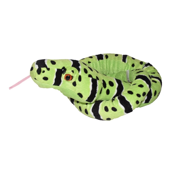 WILD REPUBLIC STUFFED ANIMAL GREEN ROCK RATTLESNAKE 137 cm