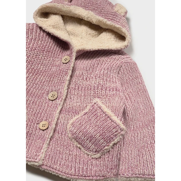 MAYORAL REVERSIBLE KNIT JACKET PURPLE MIX