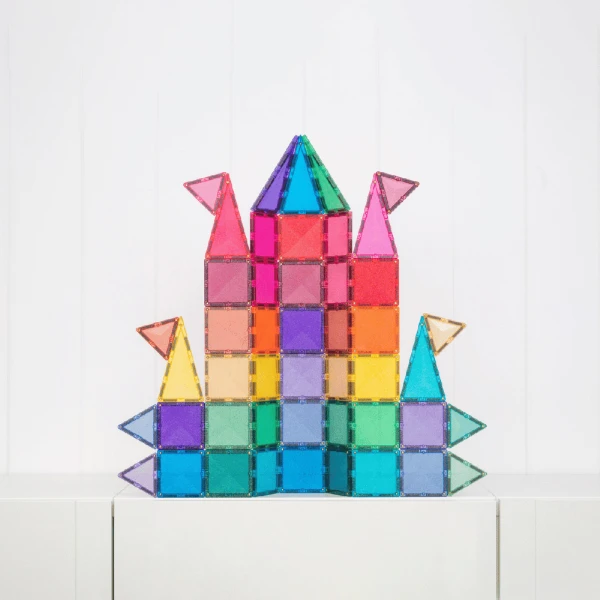 CONNETIX MAGNETIC TILES GLITTER CASTLE 48 pcs
