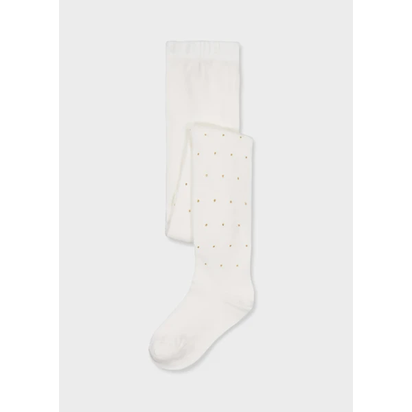 MAYORAL TIGHTS WITH PRESS STUDS ECRU 