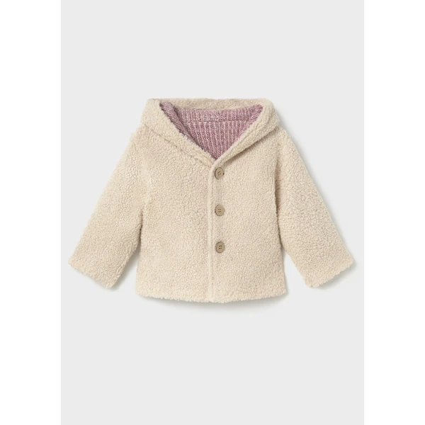 MAYORAL REVERSIBLE KNIT JACKET PURPLE MIX