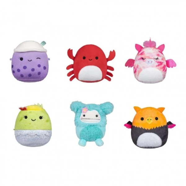 MICROMALLOWS - SET 6 PLUSH 6cm SQUISHMALLOWS W2