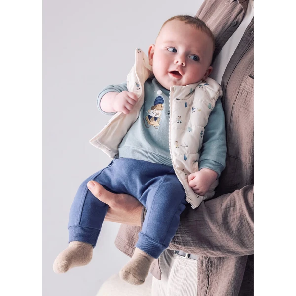 MAYORAL TRACKSUIT 3 PIECES VEST BLUE