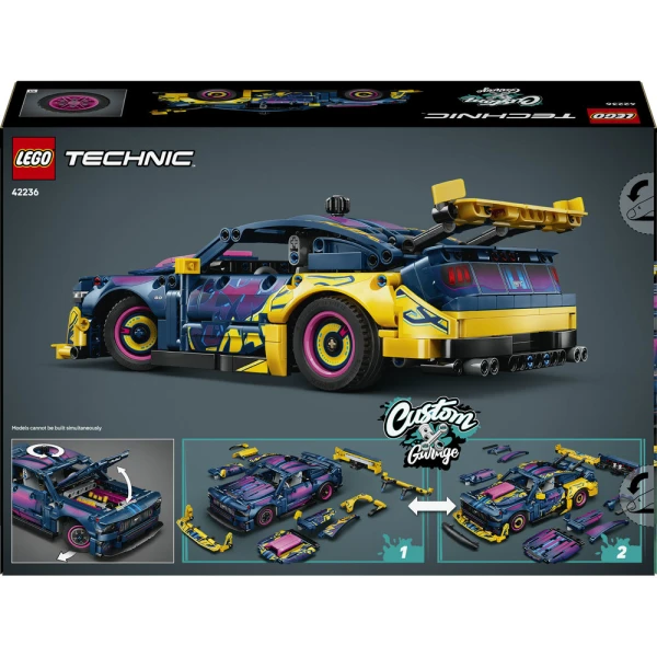 LEGO TECHNIC CUSTOM GARAGE FORD MUSTANG GT CAR