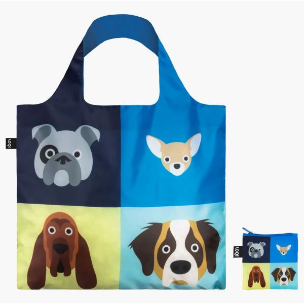 LOQI ΤΣΑΝΤΑ TOTE ΑΝΑΚΥΚΛΩΜΕΝΗ - STEPHEN CHEETHAM DOGS
