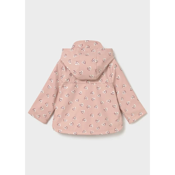 MAYORAL PRINTED WATERPROOF JACKET SOFT PINK