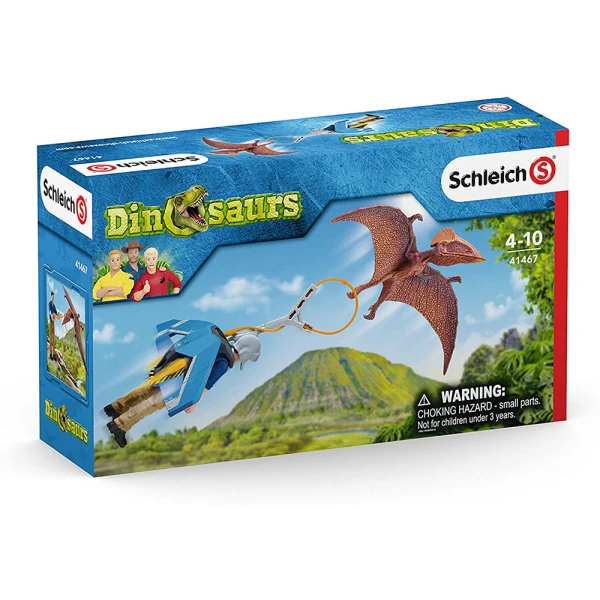 ΜΙΝΙΑΤΟΥΡΕΣ SCHLEICH ΚΥΝΗΓΙ ΔΕΙΝΟΣΑΥΡΩΝ ΜΕ JETPACK