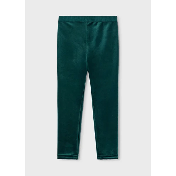 MAYORAL LEGGINGS VELVET BASIC GREEN