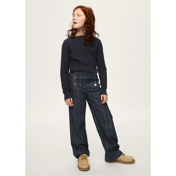 MAYORAL PANTS DENIM WIDE LEG DENIM DARK