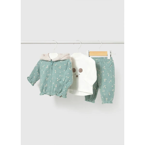 MAYORAL TRACKSUIT 3 PIECES  GREEN INTENSE