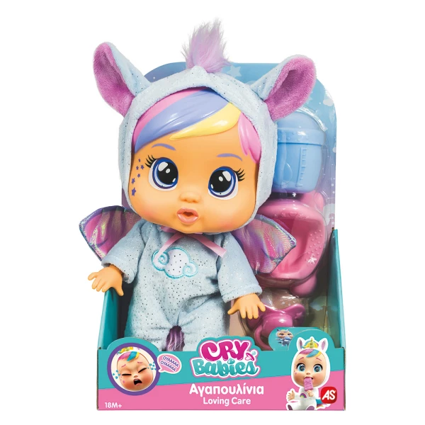 CRY BABIES ΚΛΑΨΟΥΛΙΝΙΑ ΑΓΑΠΟΥΛΙΝΙΑ LOVING CARE FANTASY ΔΙΑΔΡΑΣΤΙΚΗ ΚΟΥΚΛΑ ΚΛΑΙΕΙ ΜΕ ΑΛΗΘΙΝΑ ΔΑΚΡΥΑ - 2 ΣΧΕΔΙΑ