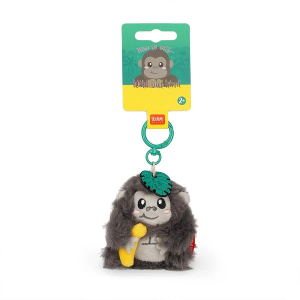 LEGAMI KEY RING SUPER SOFT PLUSH GORILLA
