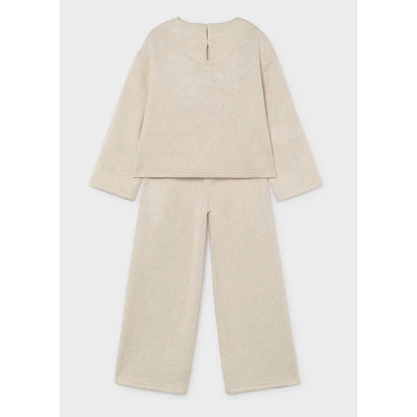 MAYORAL SET PANTS KNITTED SOFT BROWN 