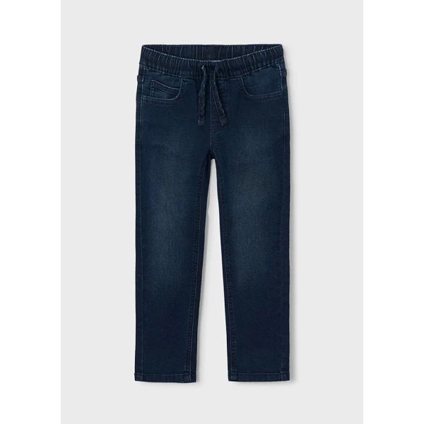 MAYORAL PANTS SOFT DENIM JOGGER  BLACK BLUE