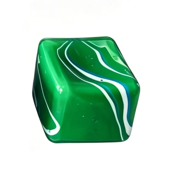 SQUEEZE MARBLE EFFECT ANTI-STRESS CUBES - VARIOUS COLORS