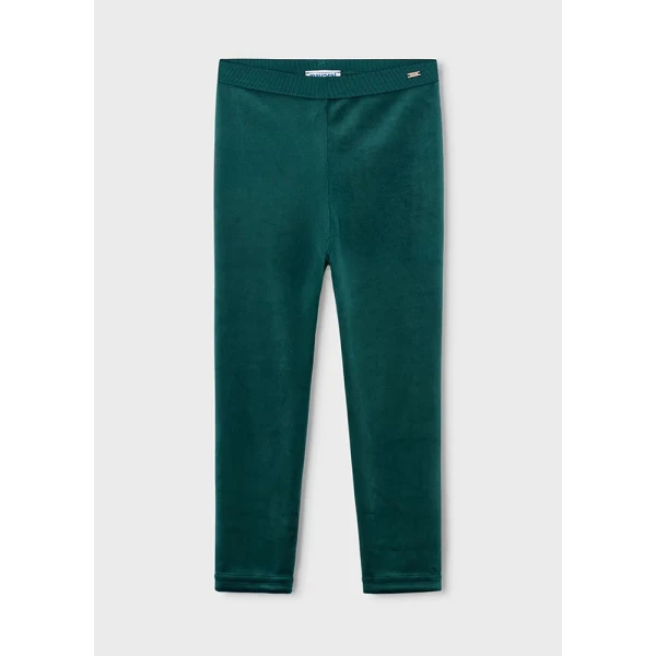 MAYORAL LEGGINGS VELVET BASIC GREEN