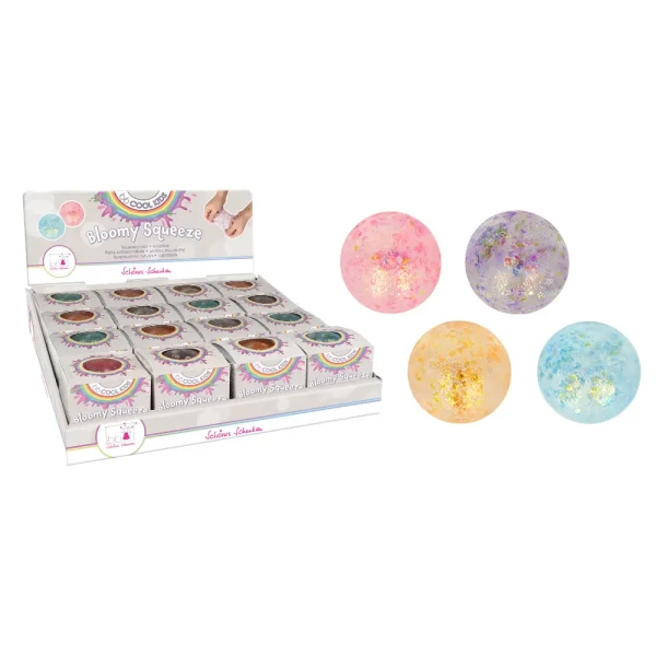 ΜΠΑΛΑ SQUEEZE GLITTER PASTEL - 4 ΧΡΩΜΑΤΑ