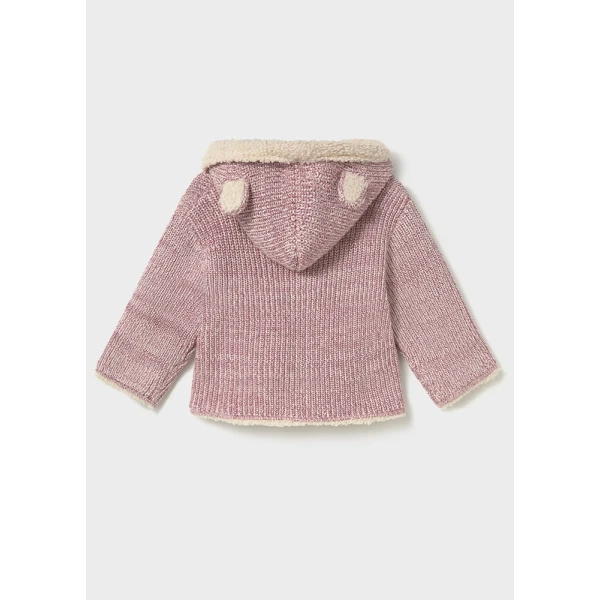 MAYORAL REVERSIBLE KNIT JACKET PURPLE MIX