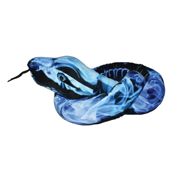 WILD REPUBLIC STUFFED ANIMAL BLUE FLAMES SNAKE 137 cm