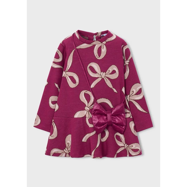 MAYORAL DRESS KNITTED BAG RASPBERRY